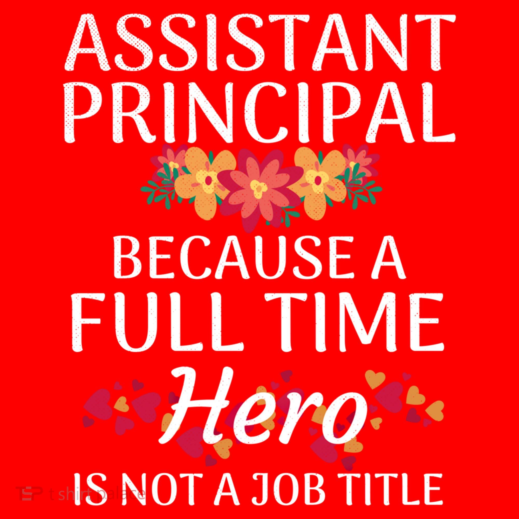 Full Time Hero Teacher School Assistant Principal Funny Gift Santa Hat