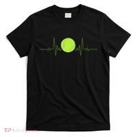 Funny Tennis Heartbeat Art Gift For Tennis Player Men Women Kids Gift T-Shirt thumb 0