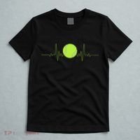 Funny Tennis Heartbeat Art Gift For Tennis Player Men Women Kids Gift T-Shirt thumb 5