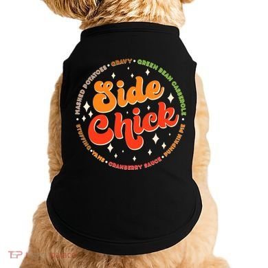Funny Thanksgiving Holiday Side Chick Doggie Tank