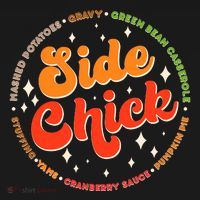 Funny Thanksgiving Holiday Side Chick USA-Made Doggie Bandana thumb 2