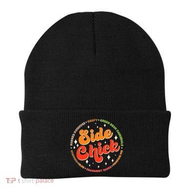 Funny Thanksgiving Holiday Side Chick Beanie