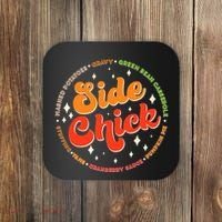 Funny Thanksgiving Holiday Side Chick Coaster thumb 0