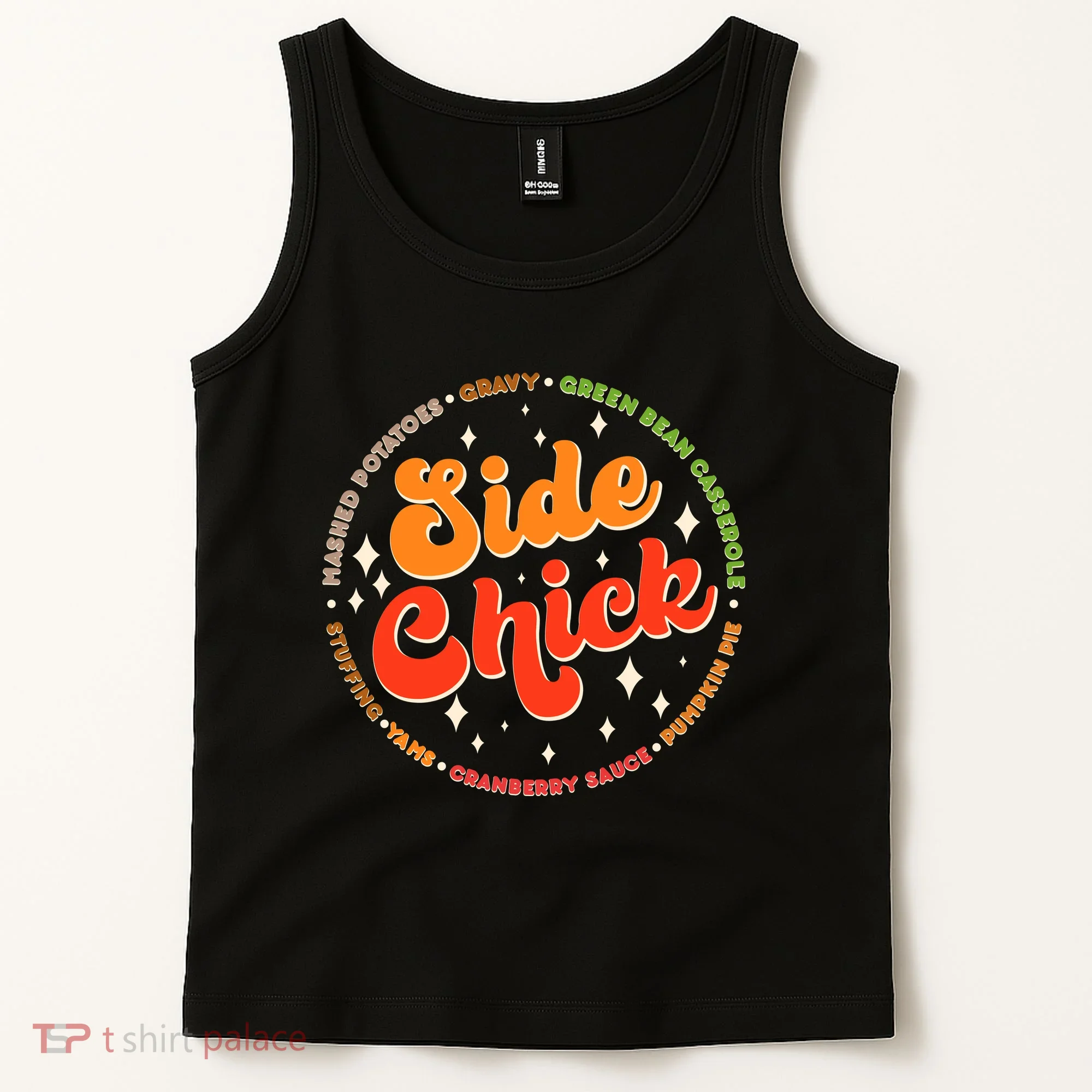 Funny Thanksgiving Holiday Side Chick Tank Top