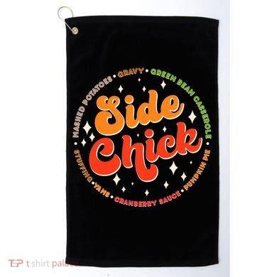 Funny Thanksgiving Holiday Side Chick Golf Towel