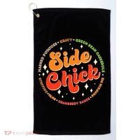 Funny Thanksgiving Holiday Side Chick Golf Towel thumb 0