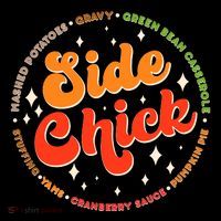 Funny Thanksgiving Holiday Side Chick Women's T-Shirt thumb 6