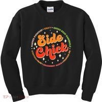 Funny Thanksgiving Holiday Side Chick Kids Sweatshirt thumb 0