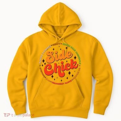 Funny Thanksgiving Holiday Side Chick Hoodie
