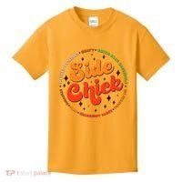 Funny Thanksgiving Holiday Side Chick Kids T-Shirt thumb 0