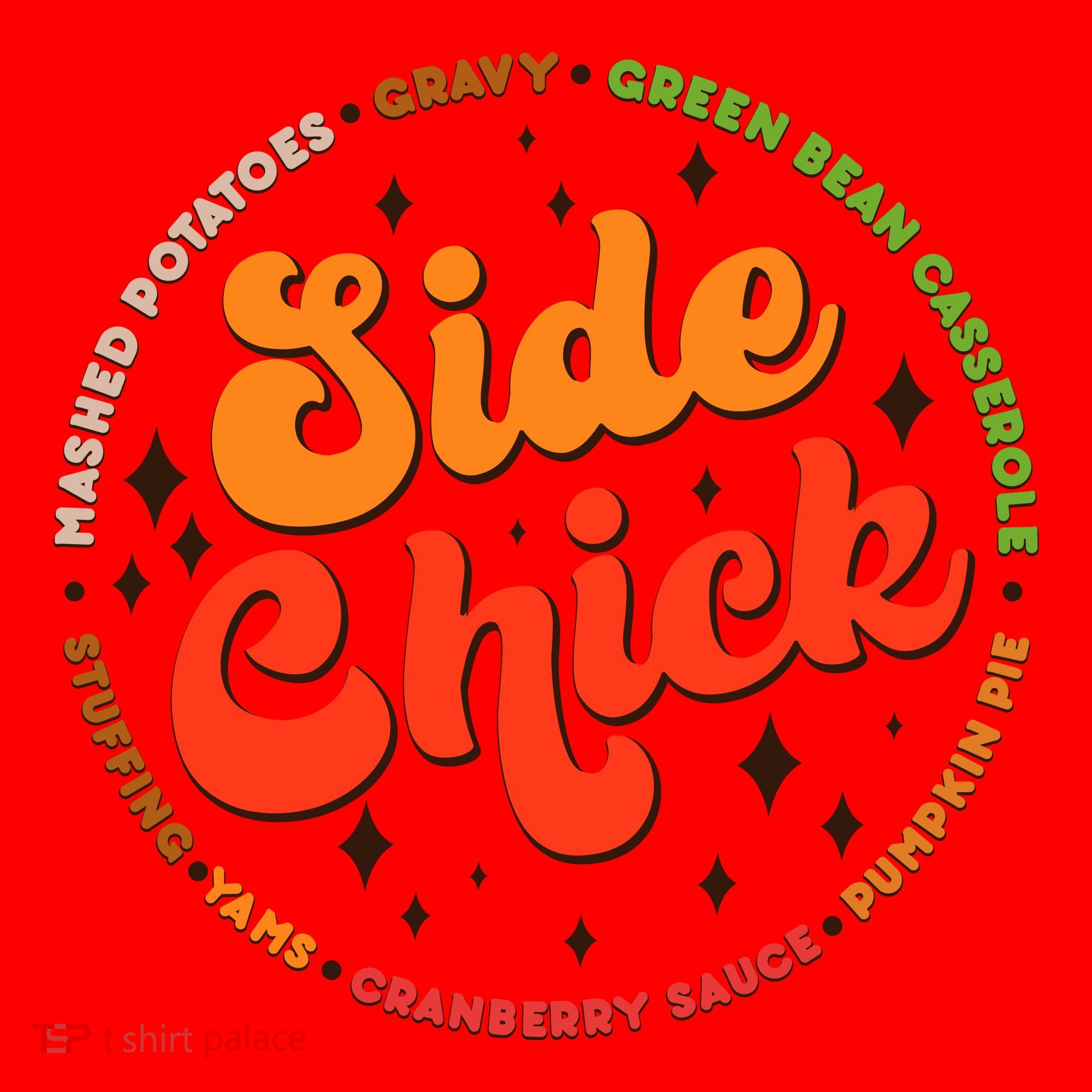 Funny Thanksgiving Holiday Side Chick Santa Hat
