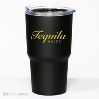 Funny Tequila Helps Gift For Tequila Lovers Tumbler thumb 0