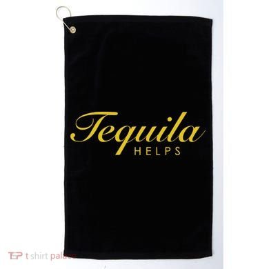 Funny Tequila Helps Gift For Tequila Lovers Golf Towel