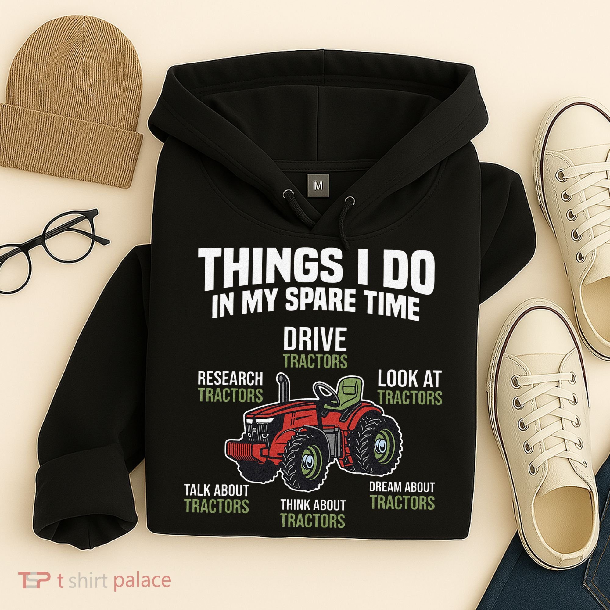 Funny Things I do in my Spare Time Tractor Farming Hoodie