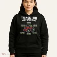 Funny Things I do in my Spare Time Tractor Farming Hoodie thumb 5