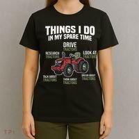 Funny Things I do in my Spare Time Tractor Farming T-Shirt thumb 4