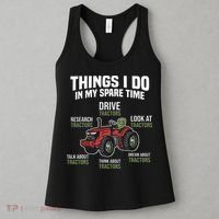 Funny Things I do in my Spare Time Tractor Farming Women's Tank Top thumb 3