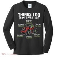 Funny Things I do in my Spare Time Tractor Farming Kids Long Sleeve Shirt thumb 0