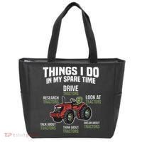 Funny Things I do in my Spare Time Tractor Farming Tote Bag thumb 0