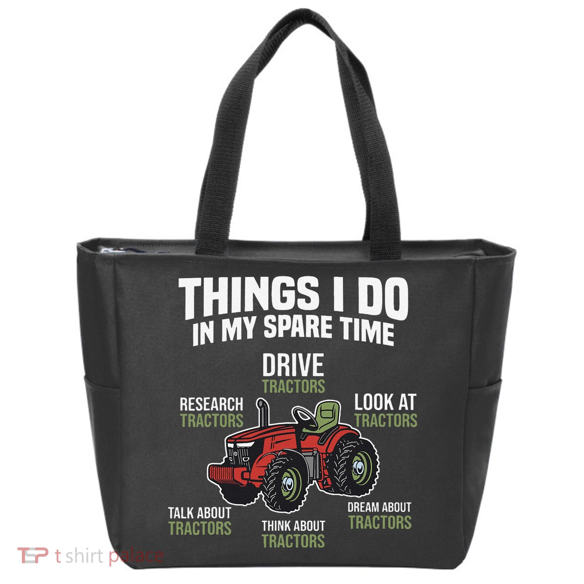 Funny Things I do in my Spare Time Tractor Farming Tote Bag