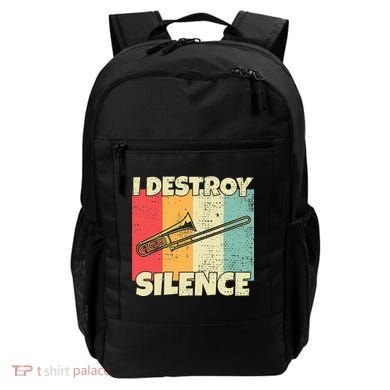 Funny Trombone Instrument I Destroy Silence For Trombone Backpack