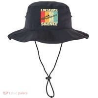 Funny Trombone Instrument I Destroy Silence For Trombone Bucket Hat thumb 0