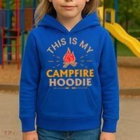 Funny This Is My Campfire Gift Camping Gift Kids Hoodie thumb 3