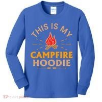 Funny This Is My Campfire Gift Camping Gift Kids Long Sleeve Shirt thumb 0