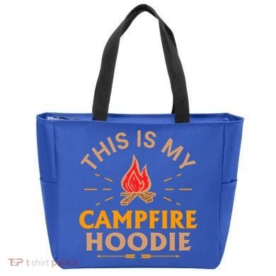 Funny This Is My Campfire Gift Camping Gift Tote Bag