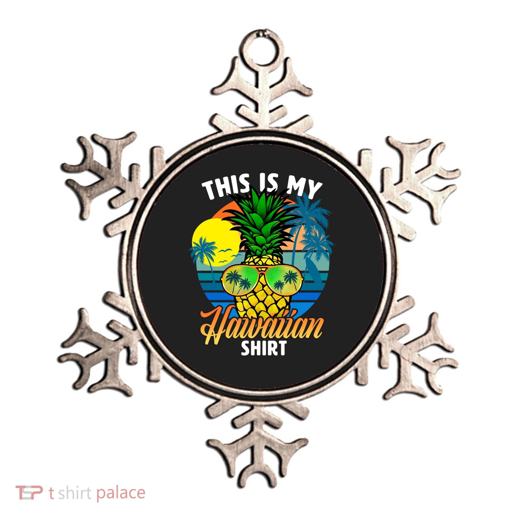Funny This Is My Hawaiian Cool Gift Pineapple Sunglasses Hawaii Cute Gift Ornament