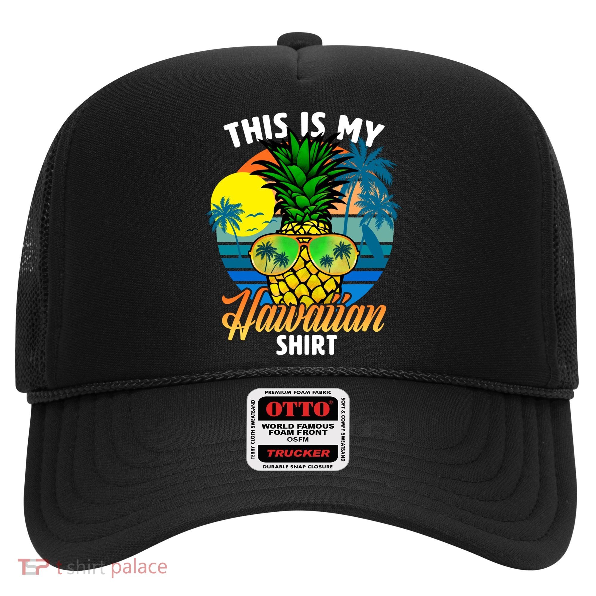 Funny This Is My Hawaiian Cool Gift Pineapple Sunglasses Hawaii Cute Gift Hat