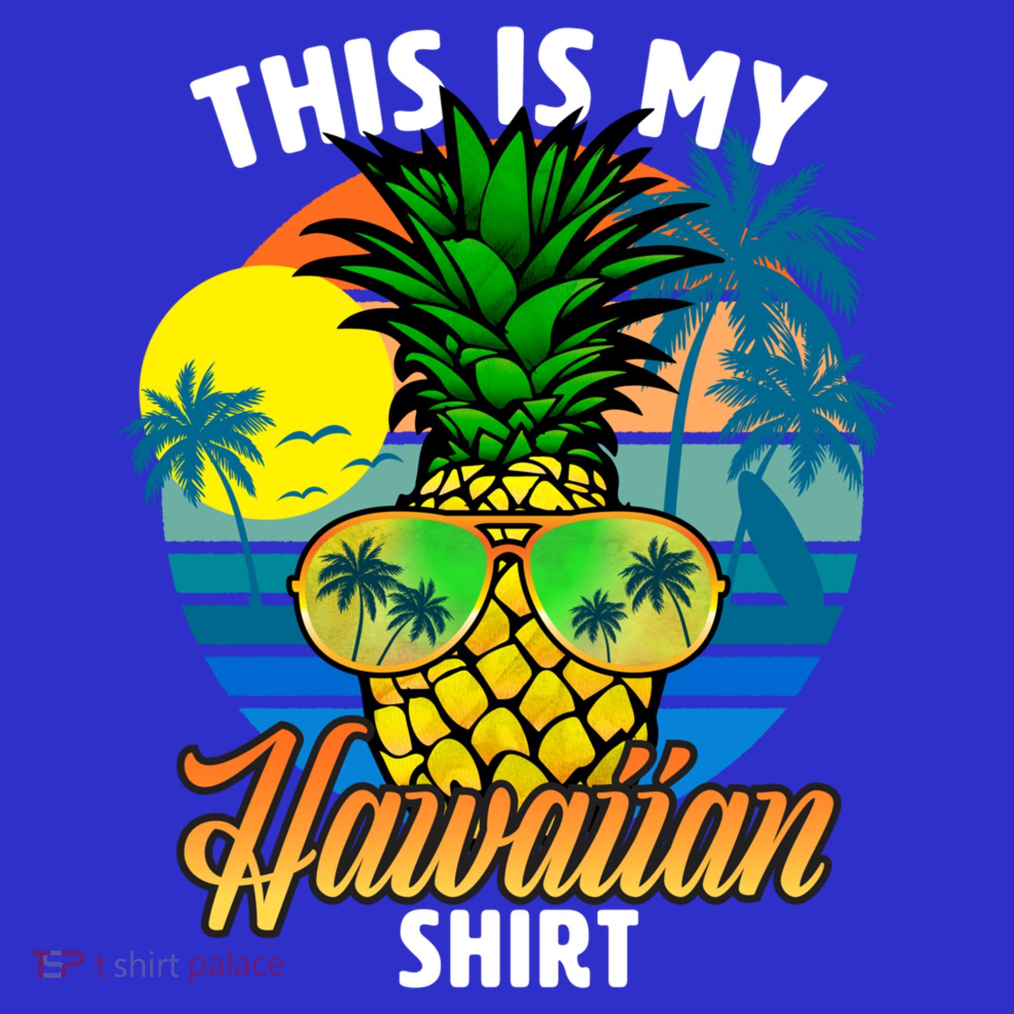 Funny This Is My Hawaiian Cool Gift Pineapple Sunglasses Hawaii Cute Gift Polo