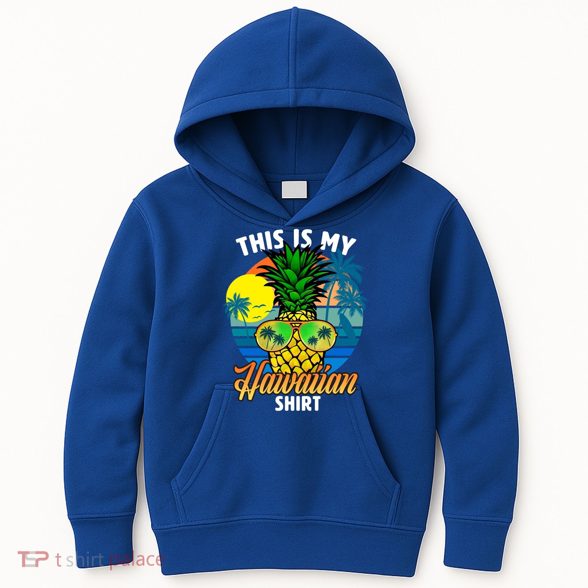 Funny This Is My Hawaiian Cool Gift Pineapple Sunglasses Hawaii Cute Gift Kids Hoodie