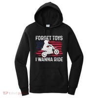 Forget Toys I Wanna Ride Motocross Dirt Bike Mx Racing Women's Hoodie thumb 0