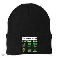 Funny Things I Do In My Spare Time Crypto Currency Beanie thumb 0