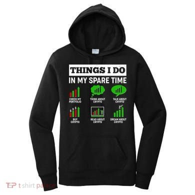 Funny Things I Do In My Spare Time Crypto Currency Women's Hoodie
