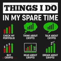 Funny Things I Do In My Spare Time Crypto Currency Women's Hoodie thumb 2