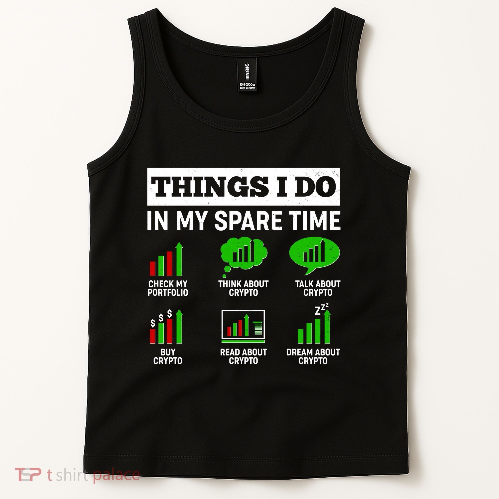 Funny Things I Do In My Spare Time Crypto Currency Tank Top