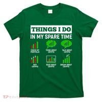Funny Things I Do In My Spare Time Crypto Currency T-Shirt thumb 0