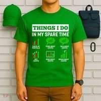 Funny Things I Do In My Spare Time Crypto Currency T-Shirt thumb 6