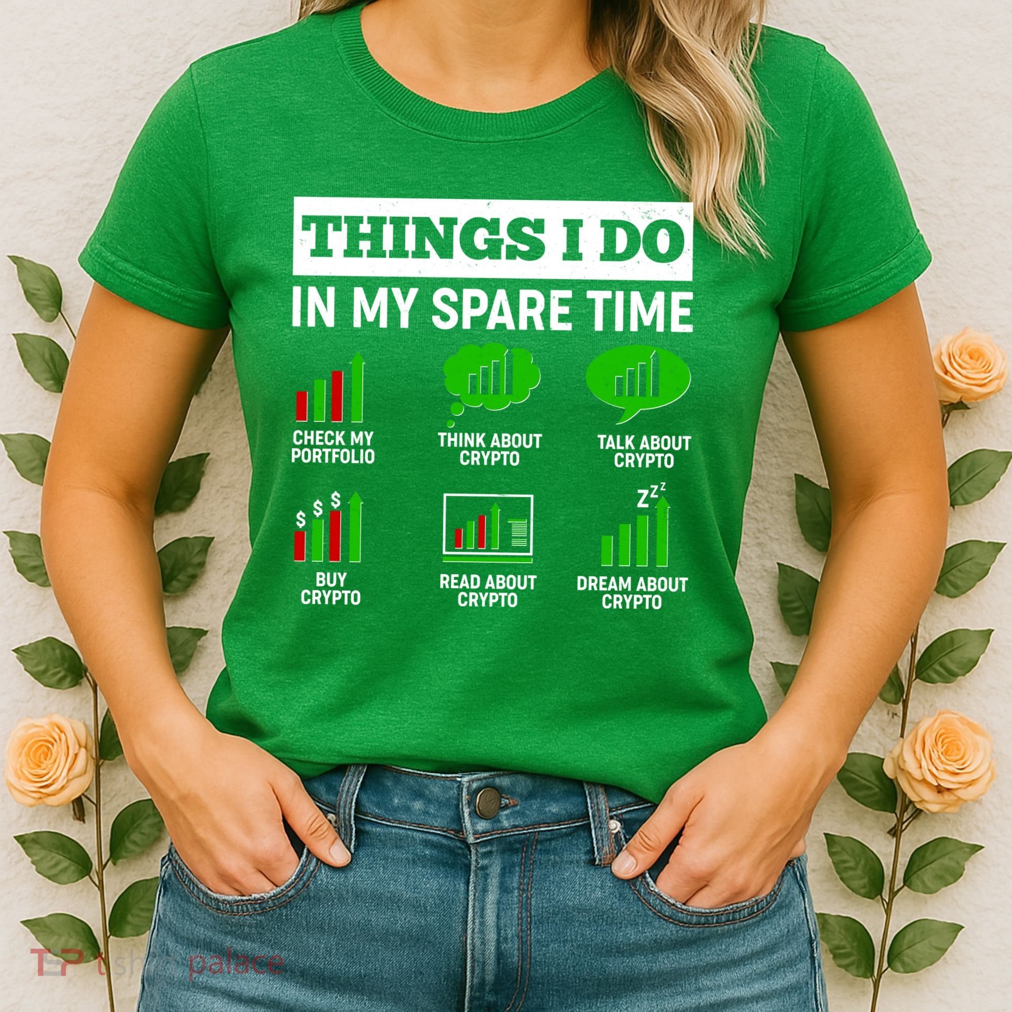 Funny Things I Do In My Spare Time Crypto Currency Women's T-Shirt