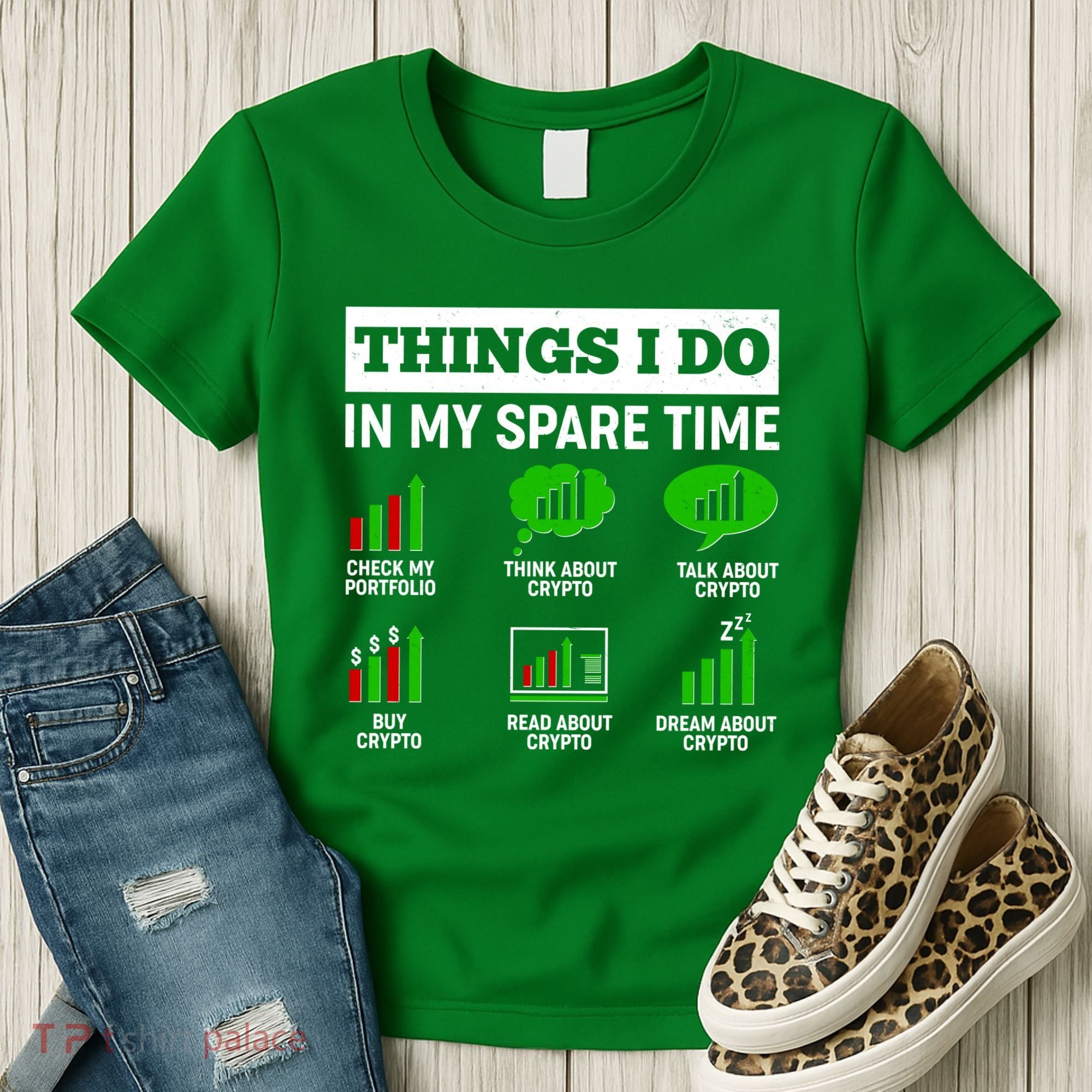 Funny Things I Do In My Spare Time Crypto Currency Women's T-Shirt