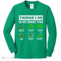 Funny Things I Do In My Spare Time Crypto Currency Kids Long Sleeve Shirt thumb 0