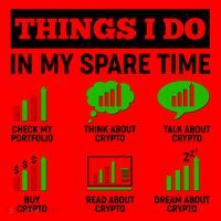 Funny Things I Do In My Spare Time Crypto Currency Santa Hat thumb 1