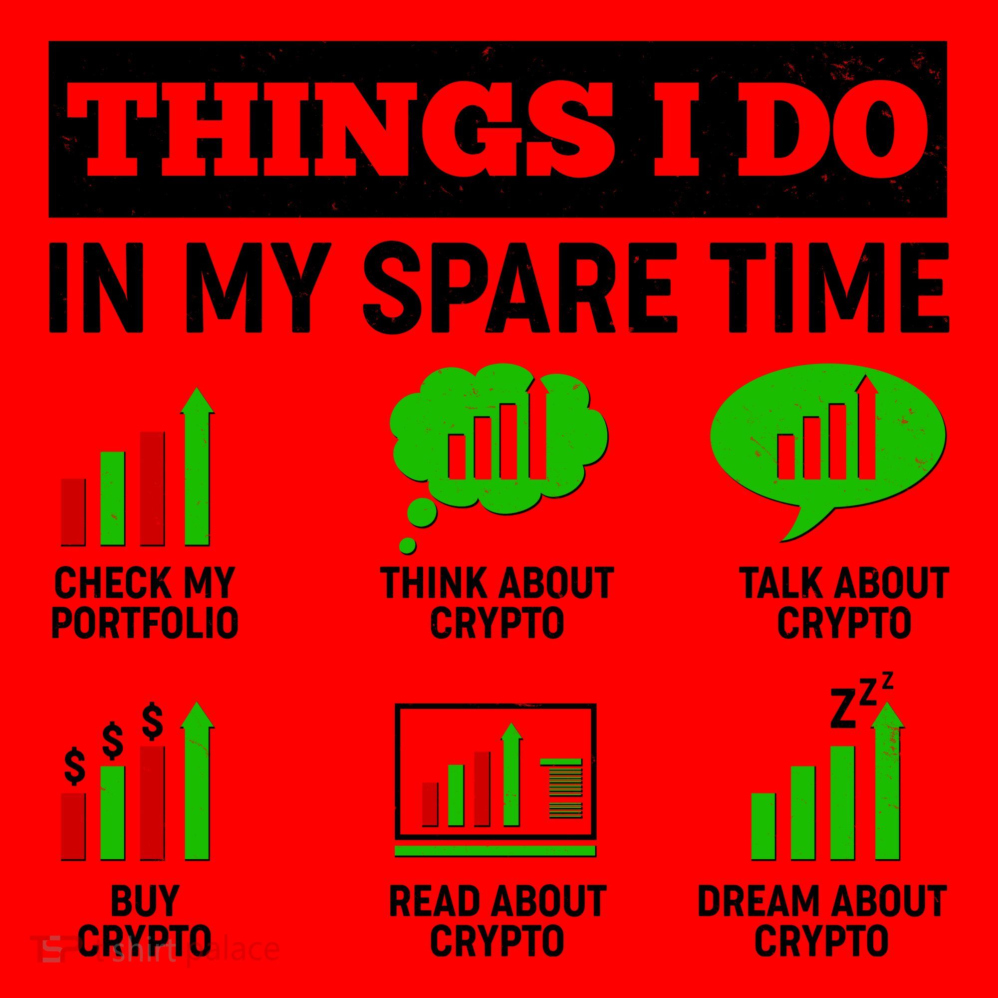 Funny Things I Do In My Spare Time Crypto Currency Santa Hat