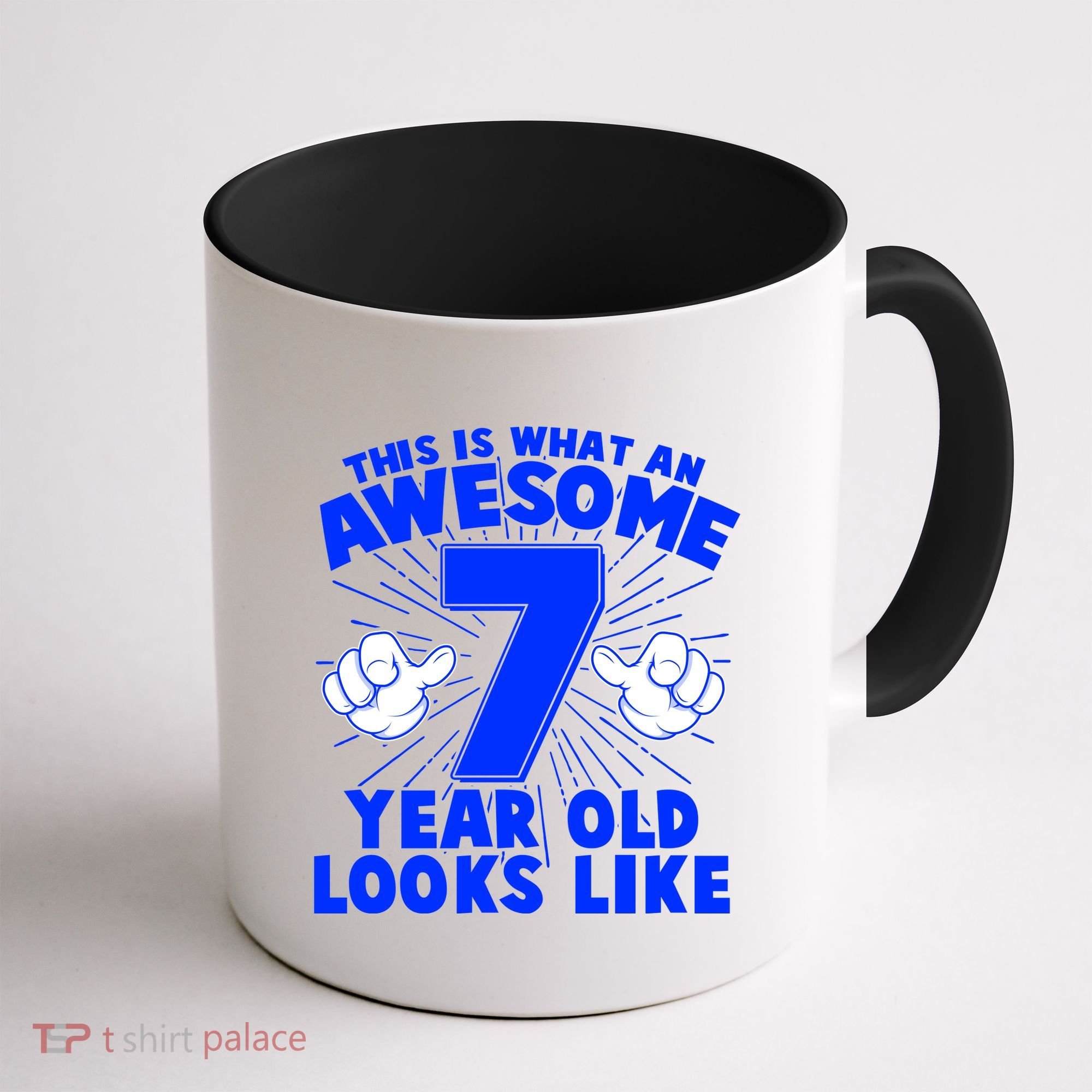 Funny This Is What An Awesome 7 Year Old Looks Like Birthday Coffee Mug