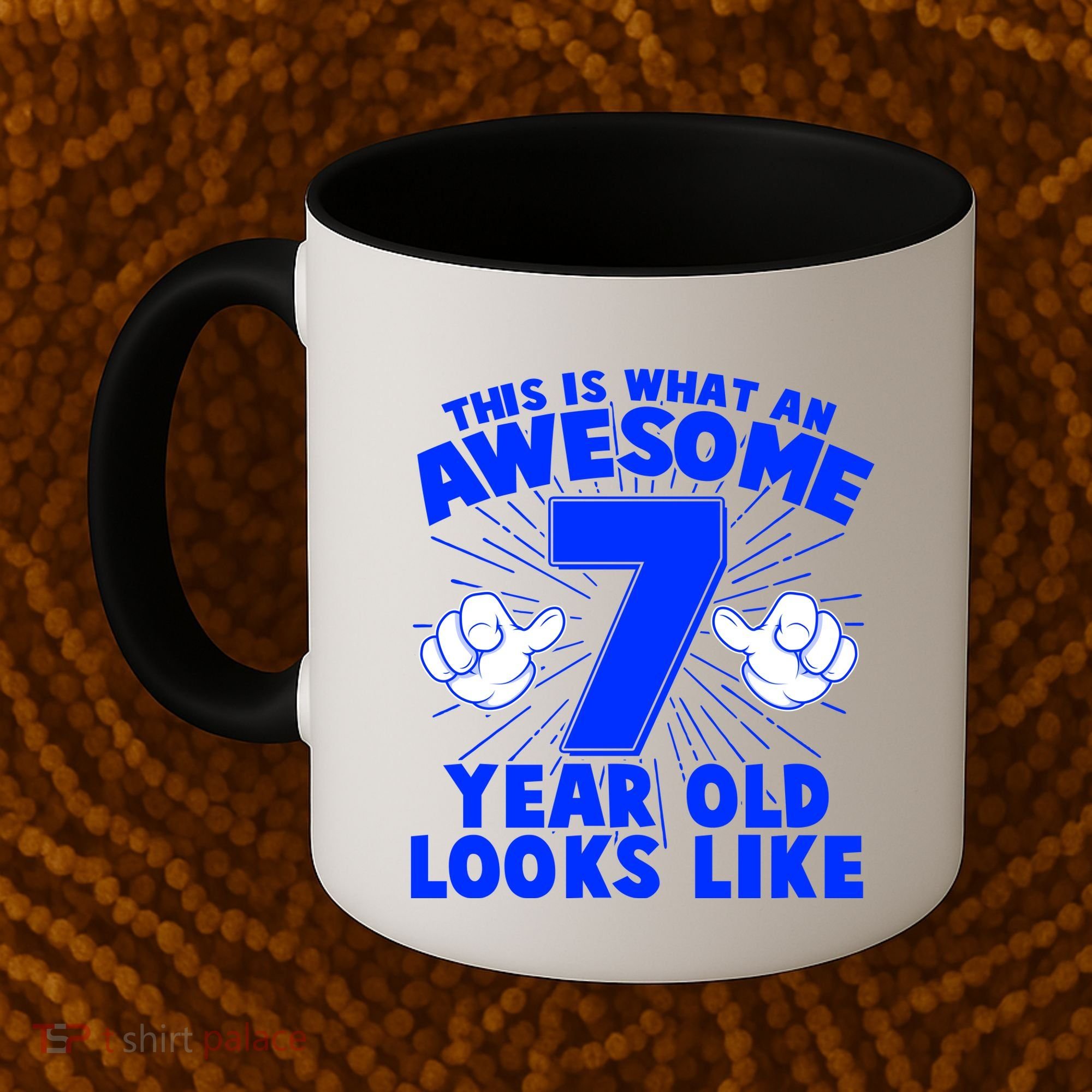 Funny This Is What An Awesome 7 Year Old Looks Like Birthday Coffee Mug