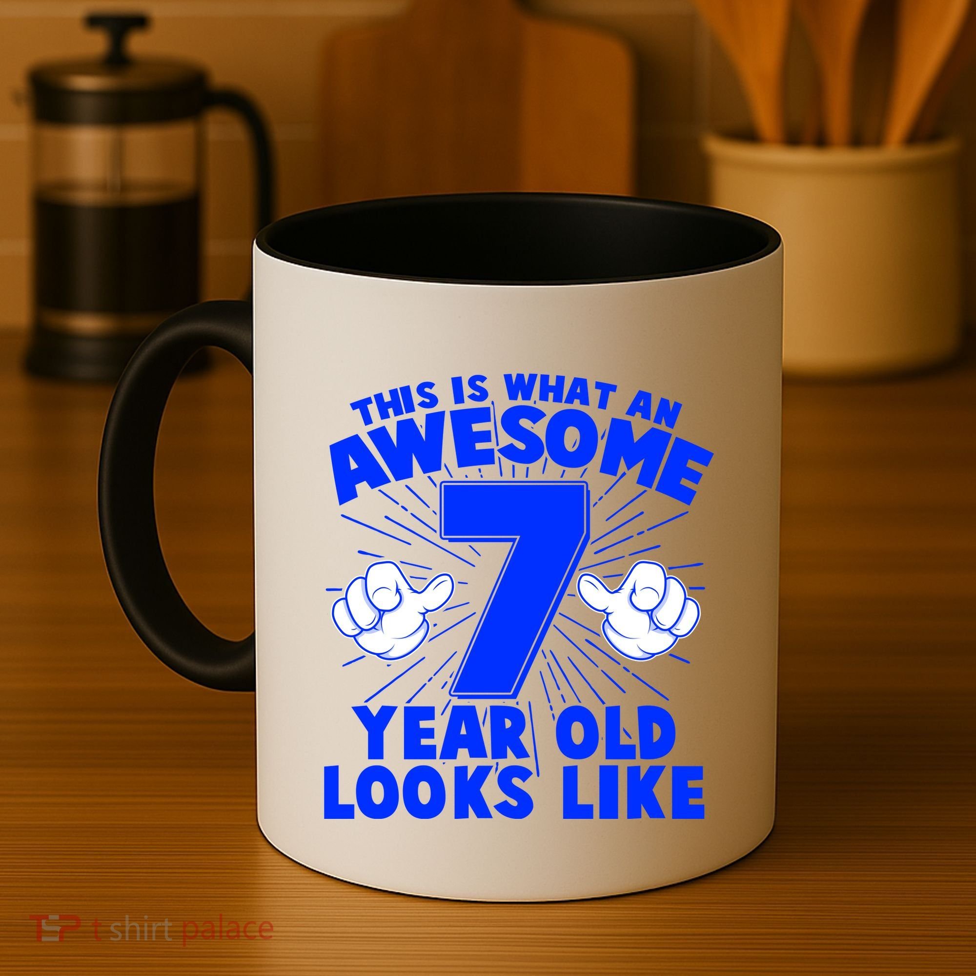 Funny This Is What An Awesome 7 Year Old Looks Like Birthday Coffee Mug