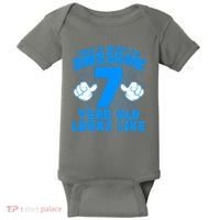 Funny This Is What An Awesome 7 Year Old Looks Like Birthday Baby Bodysuit thumb 0