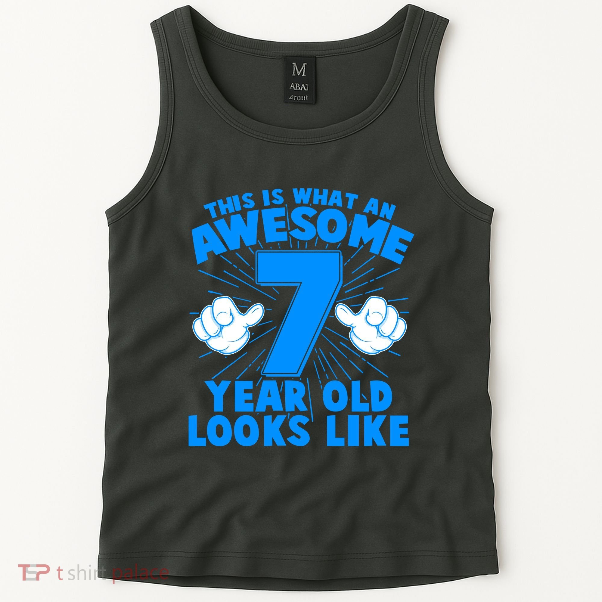 Funny This Is What An Awesome 7 Year Old Looks Like Birthday Tank Top